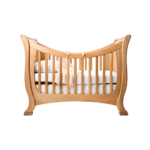 Wood Spindle Baby Crib